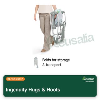 Ingenuity Hugs & Hoots columpio plegable hamaca