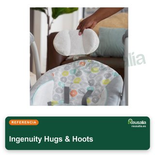 Ingenuity Hugs & Hoots columpio plegable hamaca