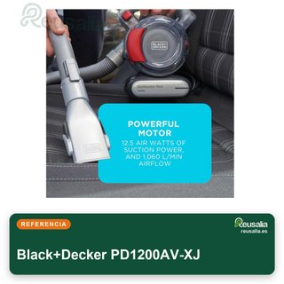 Black+Decker Aspiradora de Mano sin Bolsa para