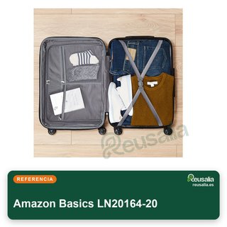 Amazon Basics maleta rígida ABS negra