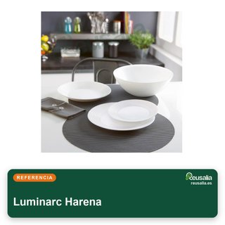 Luminarc Harena vajilla vidrio opal 19 piezas