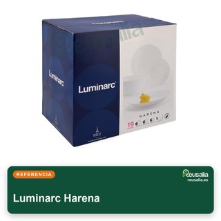 Luminarc Harena vajilla vidrio opal 19 piezas
