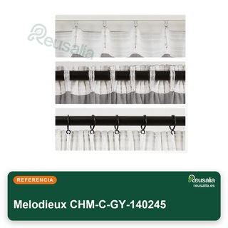 Melodieux cortinas semitransparentes riel lino