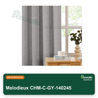 Melodieux cortinas semitransparentes riel lino