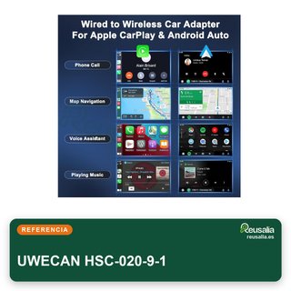 UWECAN adaptador inalámbrico CarPlay Android Auto