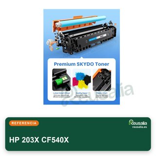 Tóner compatible HP 203X CF540X paquete 4