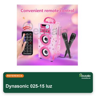 Dynasonic 025-15 luz Karaoke portátil Dynasonic
