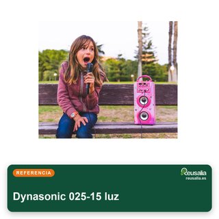 Dynasonic 025-15 luz Karaoke portátil Dynasonic
