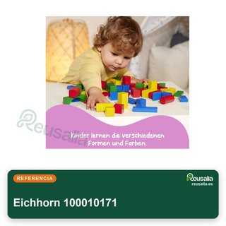 Eichhorn 100010171 bloques madera colores caja
