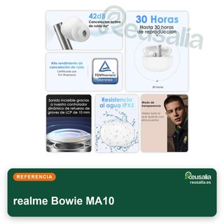 realme Bowie MA10 auriculares inalámbricos con