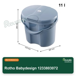 Rotho Babydesign cubo pañales hermético azul