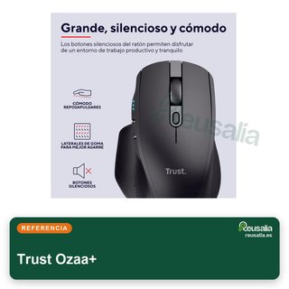 Trust Ozaa+ ratón inalámbrico silencioso Bluetooth