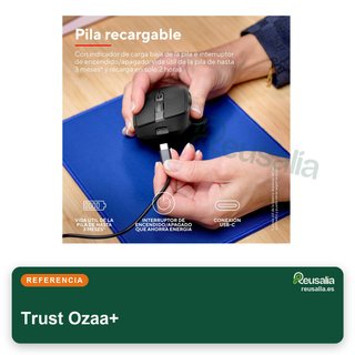 Trust Ozaa+ ratón inalámbrico silencioso Bluetooth