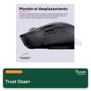 Trust Ozaa+ ratón inalámbrico silencioso Bluetooth