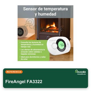 FireAngel detector monóxido carbono FA3322 digital