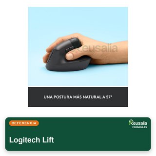 Logitech Lift ratón vertical ergonómico