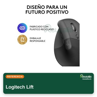 Logitech Lift ratón vertical ergonómico