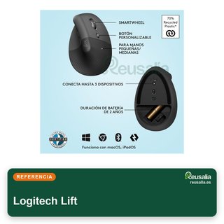 Logitech Lift ratón vertical ergonómico