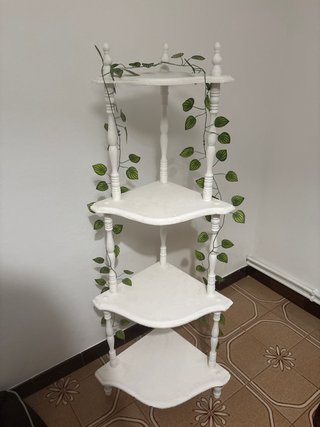 Estantería Esquinera Blanca