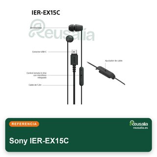 Sony IER-EX15C auriculares cable USB-C ligeros