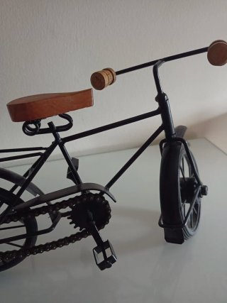 Bicicleta Decorativa Metal y Madera
