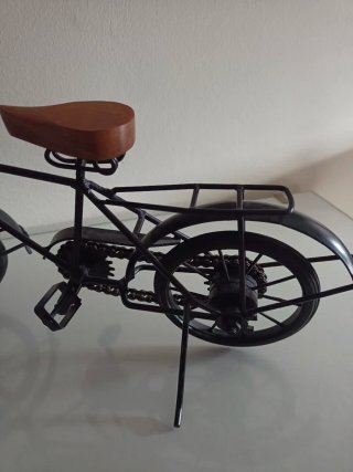 Bicicleta Decorativa Metal y Madera