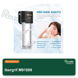 Filtro acqua sotto lavandino Ibergrif NSF