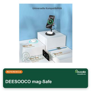 DEESOOCO mag-Safe Estación carga inalámbrica