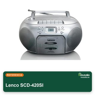 Lenco SCD-420SI radio portátil cd casete música