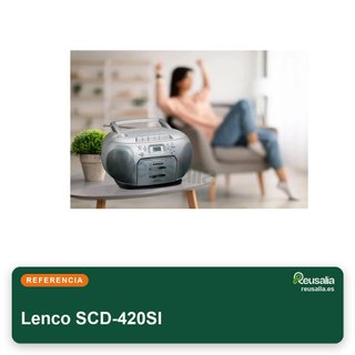 Lenco SCD-420SI radio portátil cd casete música