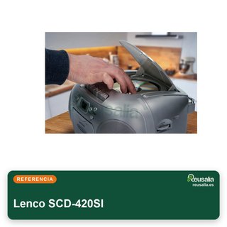 Lenco SCD-420SI radio portátil cd casete música