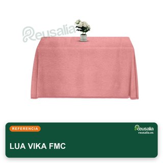 Falda mesa camilla rectangular chenilla crudo