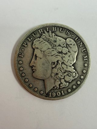 Moneda 1901 Plata Morgan Dollar