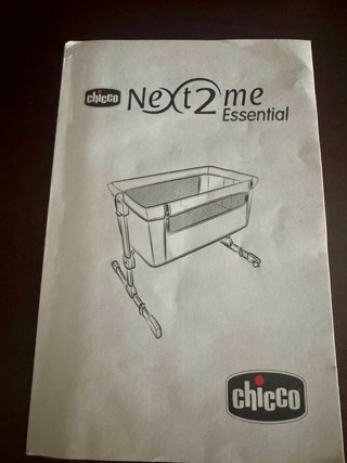 Culla Chicco Next2Me Essential nuova, grigia