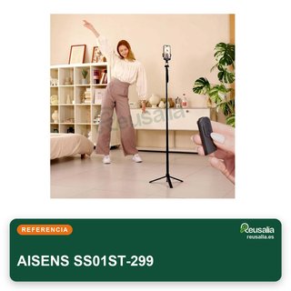 AISENS trípode selfie mando bluetooth versátil