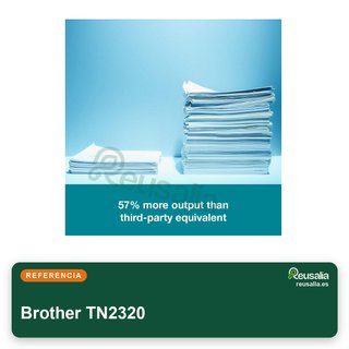 Brother TN2320 tóner negro alta capacidad