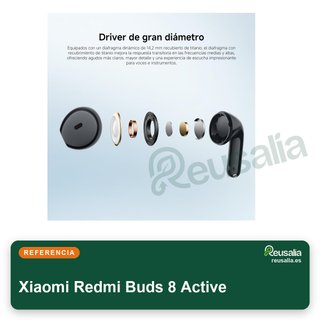 Xiaomi Redmi Buds 8 Active 37h batería blanca
