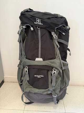 Mochila Way North Elevation 70L. 2 modelos Azul