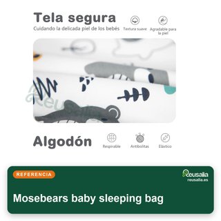 Mosebears saco bebé algodón orgánico invierno