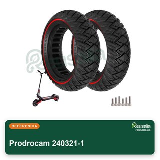 Neumáticos sólidos repuesto 10" para patinete