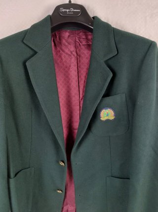 Blazer Kinder Club Verde Scuro Ricamo