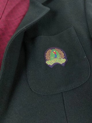 Blazer Kinder Club Verde Scuro Ricamo