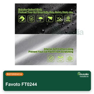 Favoto cubierta coche impermeable sedán