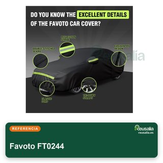 Favoto cubierta coche impermeable sedán