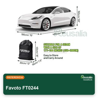 Favoto cubierta coche impermeable sedán
