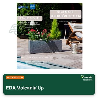 EDA Volcania'Up jardinera 57L efecto piedra