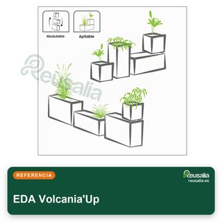EDA Volcania'Up jardinera 57L efecto piedra