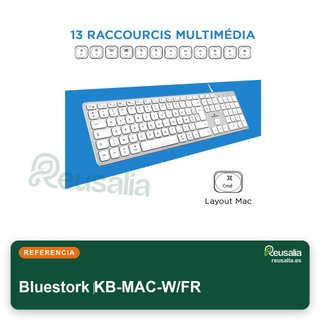 Bluestork teclado Mac cable AZERTY FR