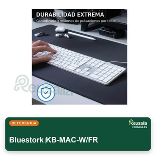 Bluestork teclado Mac cable AZERTY FR