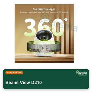 Beans View D210 cámara interior seguridad 360°